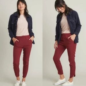 NWT Marine Layer Allison Pants in Cabernet Red Sz M